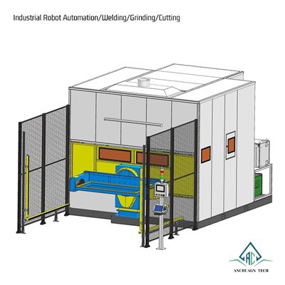 חמישה צירים תחנת עבודה ריתוך רובוט דו-תחנות מסוג C