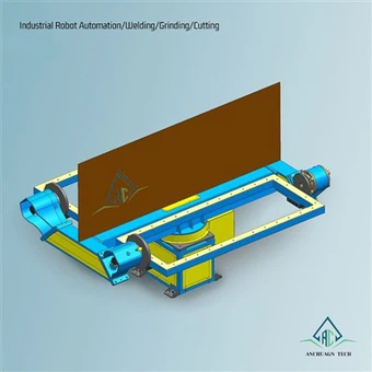 מתקן היפוך בעל שלושה צירים מסתובב עם תחנות כפולות